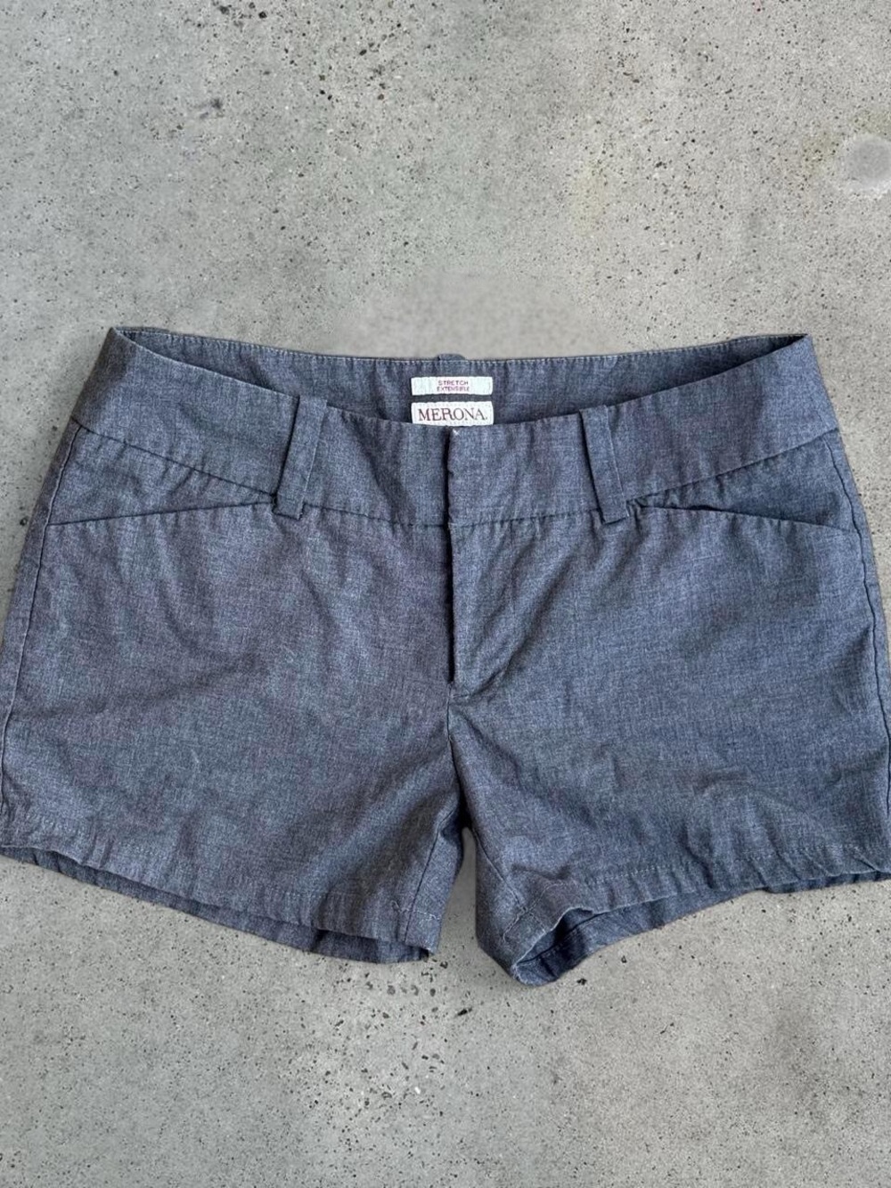 Merona Women's Charcoal Gray Casual Jean-Style Shorts